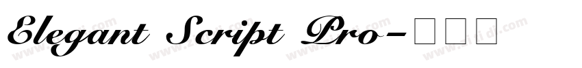 Elegant Script Pro字体转换